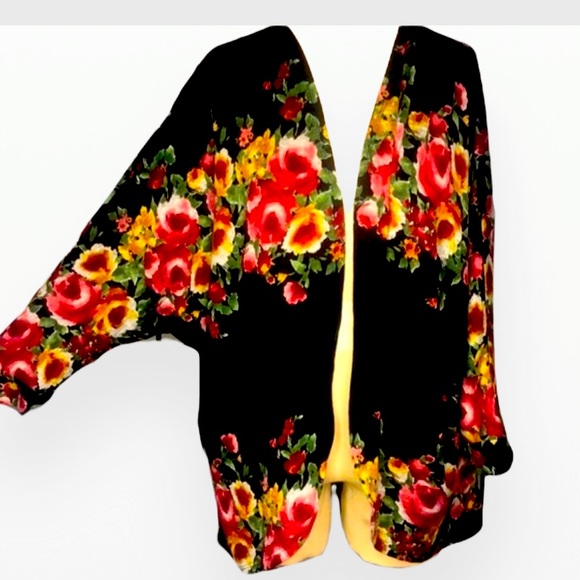 Open Floral Cardigan - Picture 1 of 7